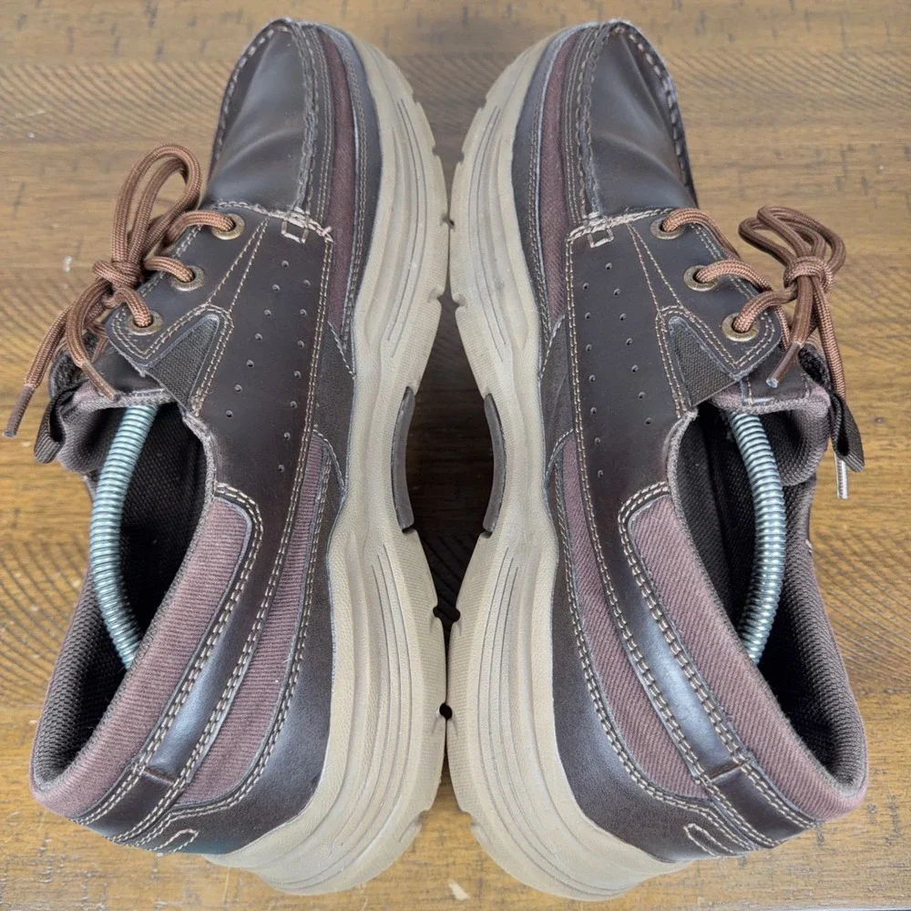 Skechers‎ Shoes Mens 13 Brown Relaxed Fit Air Cooled Memory Foam Expended Menson